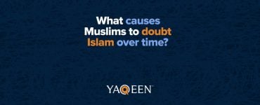 Title thumbnail that says what causes Muslims to doubt Islam over time?