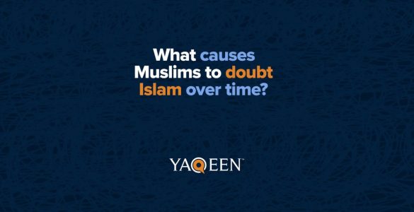 Title thumbnail that says what causes Muslims to doubt Islam over time?
