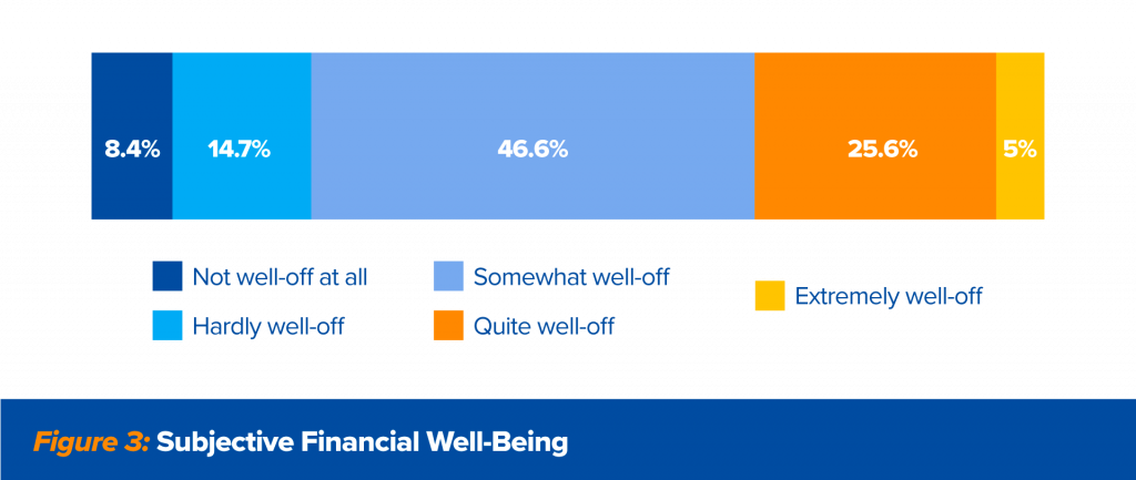 Graph: Financial status of survey participants